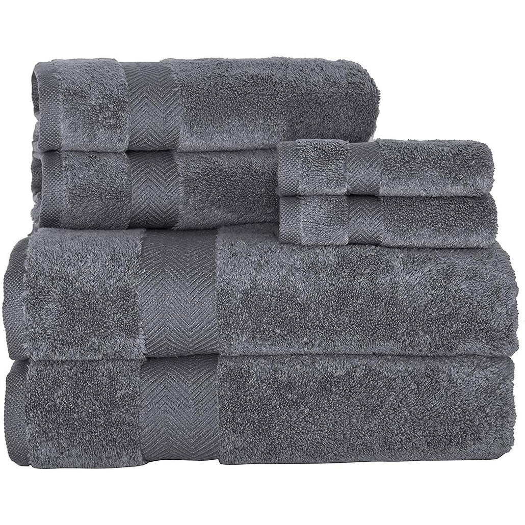 Set di asciugamani in cotone turco Towels Beyond Becci e asciugamani da bagno ad asciugatura rapida, ultra morbidi e super assorbenti, set da 6