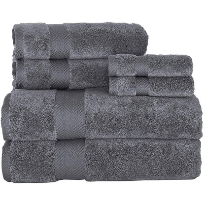 Set di asciugamani in cotone turco Towels Beyond Becci e asciugamani da bagno ad asciugatura rapida, ultra morbidi e super assorbenti, set da 6