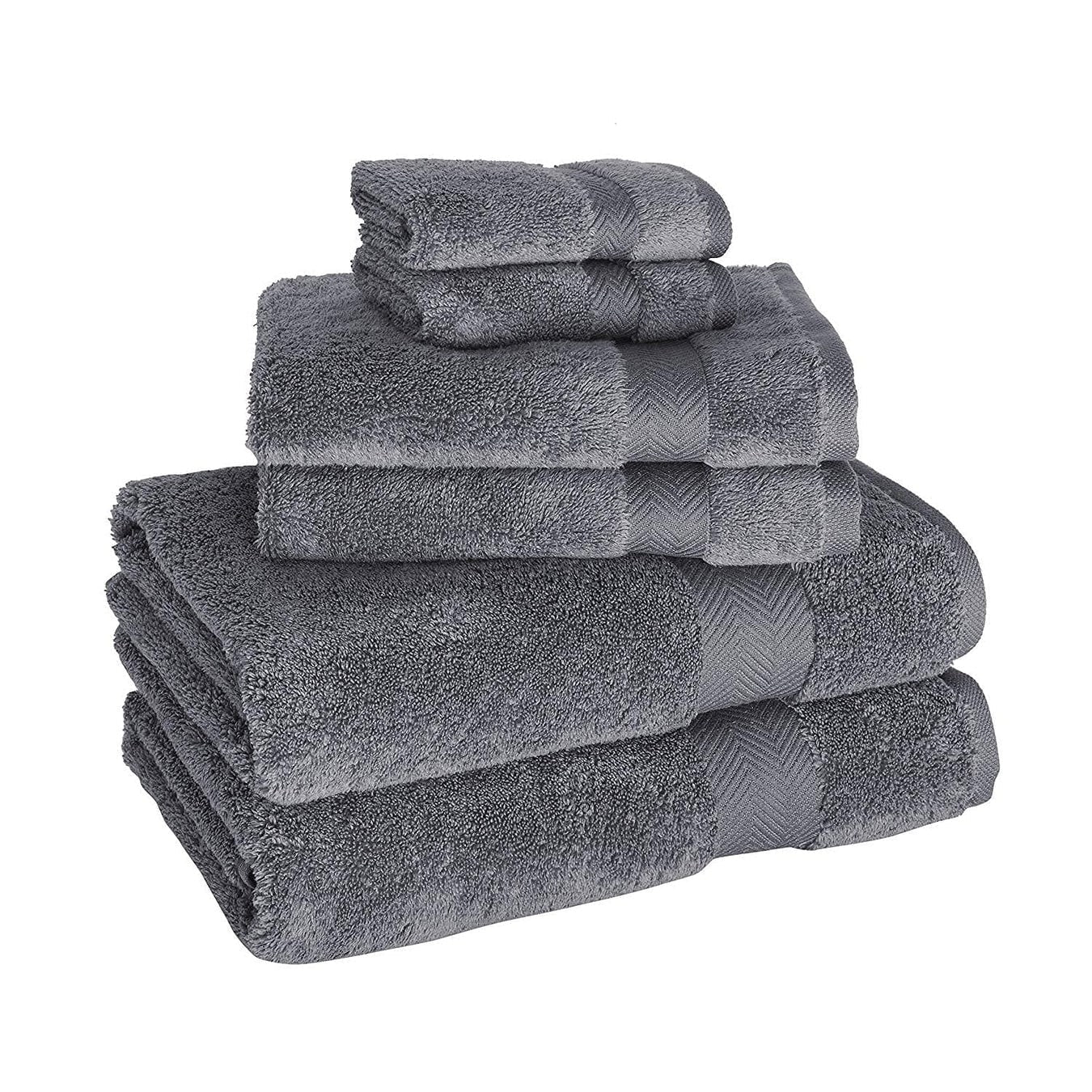 Set di asciugamani in cotone turco Towels Beyond Becci e asciugamani da bagno ad asciugatura rapida, ultra morbidi e super assorbenti, set da 6