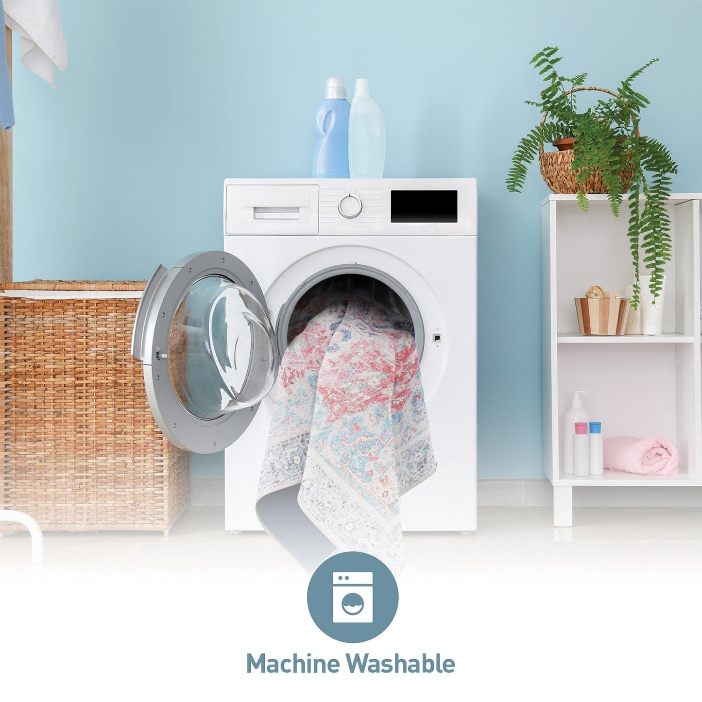 Tappeto multiuso tradizionale vintage anticato lavabile in lavatrice