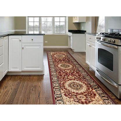 Tappeto orientale tradizionale con medaglione World Rug Gallery