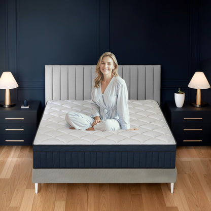 Materasso ibrido premium a molle insacchettate medie Tranquility da 12 pollici di BRN