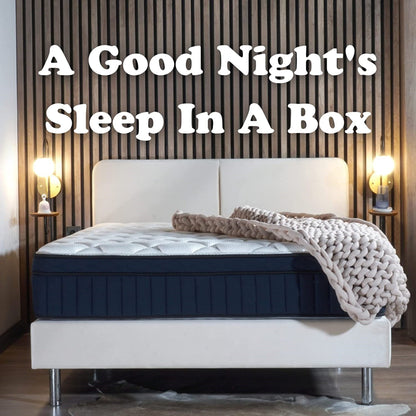 Materasso ibrido premium a molle insacchettate medie Tranquility da 12 pollici di BRN