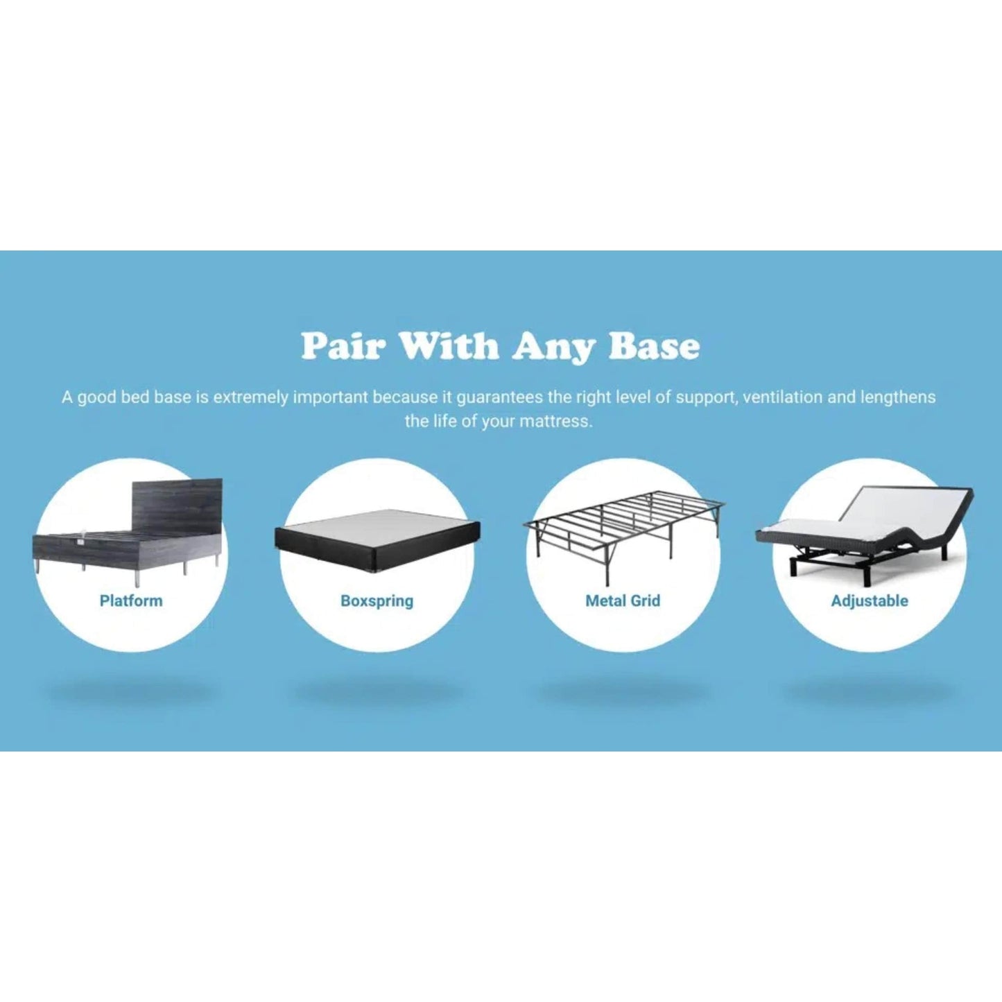 Materasso ibrido premium a molle insacchettate medie Tranquility da 12 pollici di BRN