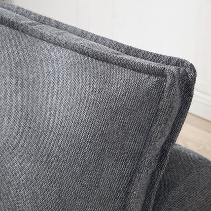 Divano letto trasformabile in lino - Elegante pouf con schienale rimovibile per un comfort extra