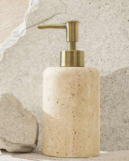 Distributore di sapone in travertino