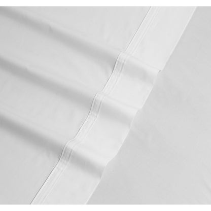 Set di lenzuola con tasca extra profonda in percalle di cotone Tribeca Living con piatto oversize