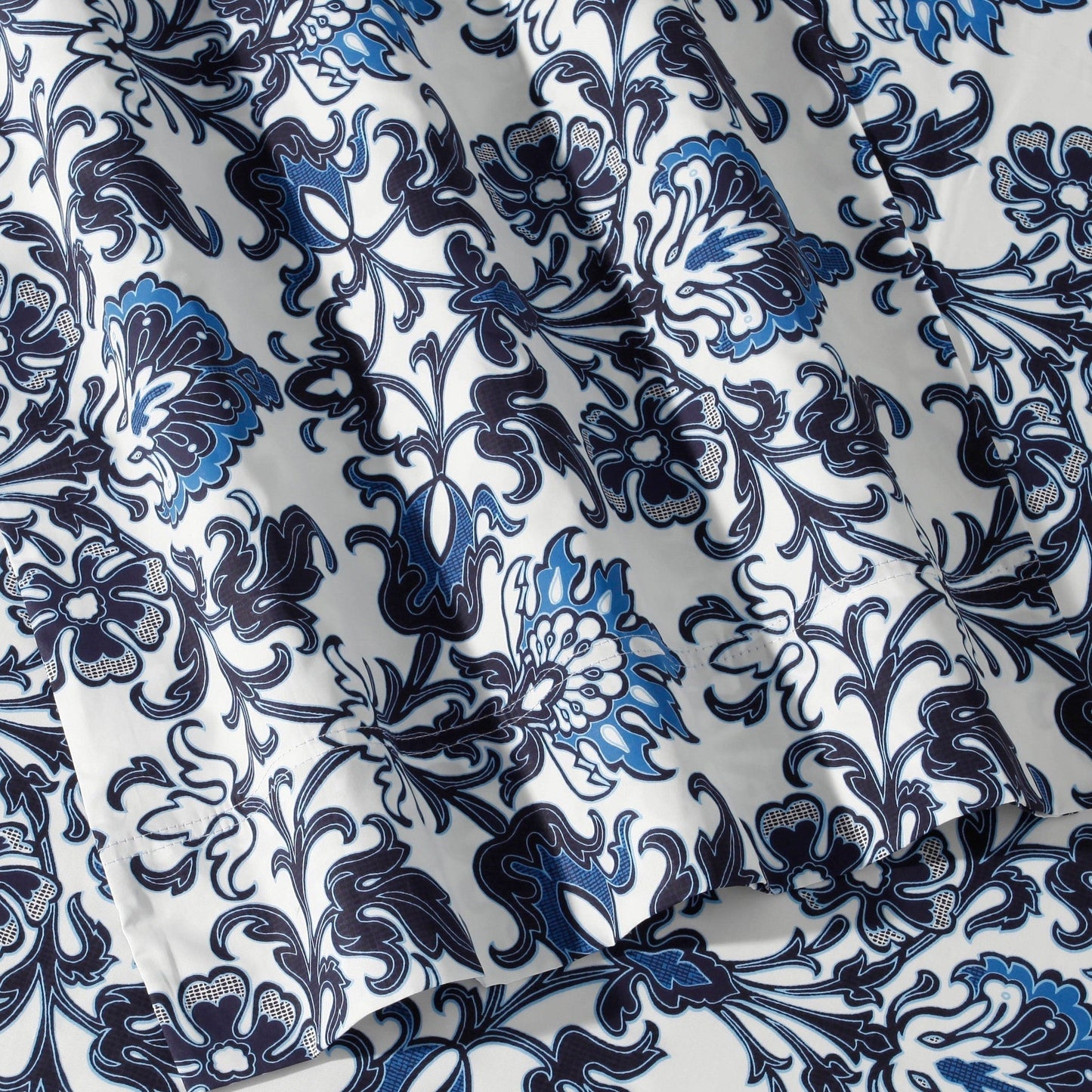 Set di lenzuola con tasca extra profonda in percalle di cotone Tribeca Living con piatto oversize