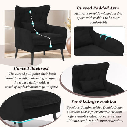 Divano a due posti in metallo con cuscino spesso in velluto Tuft