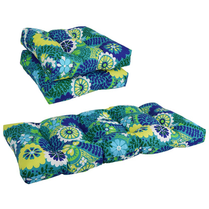 Set di cuscini trapuntati per divano da interno/esterno (set di 3) - 19 x 19/19 x 42