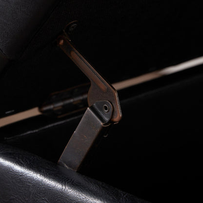 Panca contenitore imbottita, poggiapiedi rettangolare