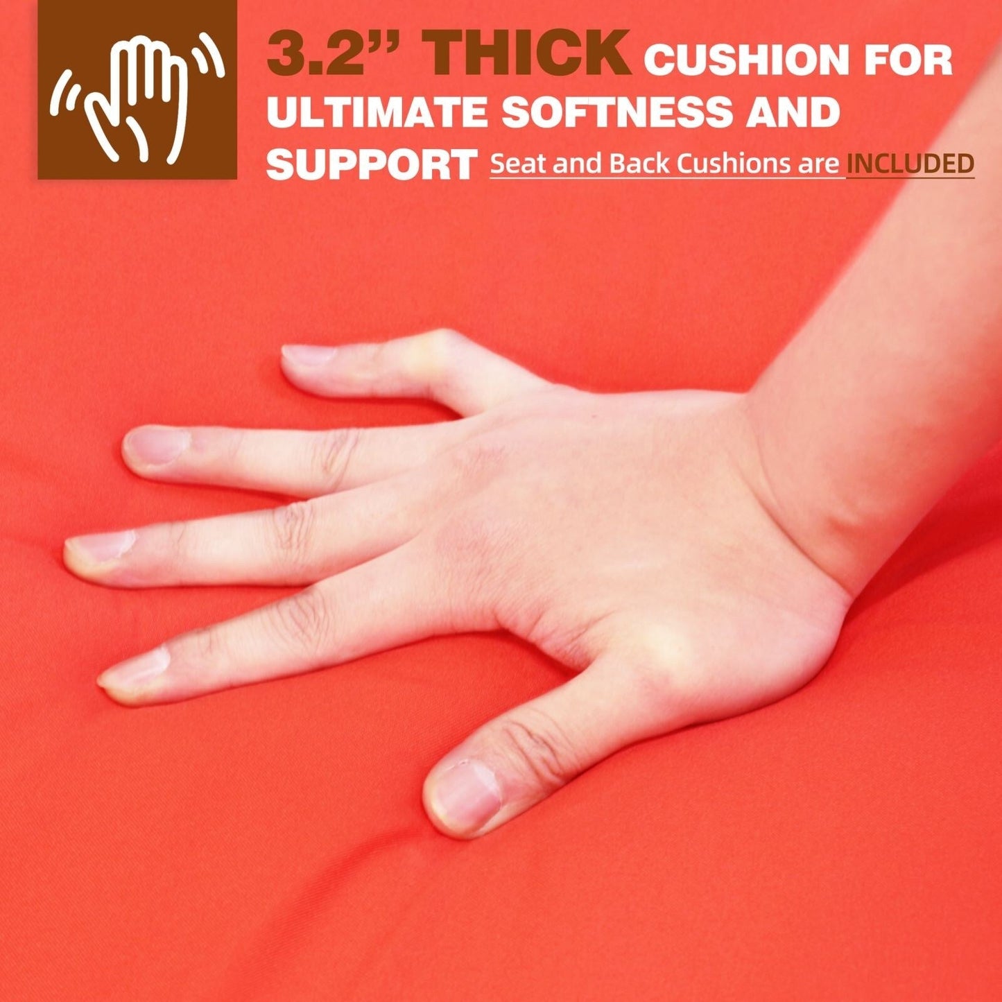 Set di 3 sedie a dondolo per veranda e patio in vimini da esterno VEIKOUS, con tavolino da caffè in rattan e cuscini