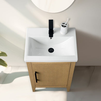 Mobiletto per lavabo da bagno Vanity Art 20 o 24 o 30 con piano in ceramica
