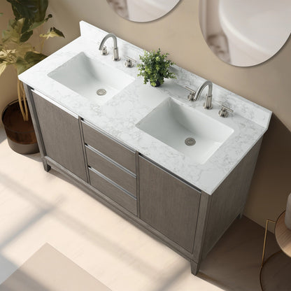 Mobile bagno Vanity Art con lavabo in ceramica e piano in marmo ingegnerizzato