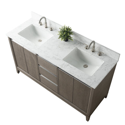 Mobile bagno Vanity Art con lavabo in ceramica e piano in marmo ingegnerizzato