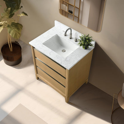 Mobile bagno Vanity Art con lavabo in ceramica e piano in marmo ingegnerizzato