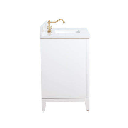 Mobile bagno Vanity Art con lavabo in ceramica e piano in marmo ingegnerizzato