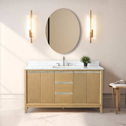 Mobile bagno Vanity Art con lavabo in ceramica e piano in marmo ingegnerizzato