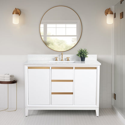 Mobile bagno Vanity Art con lavabo in ceramica e piano in marmo ingegnerizzato