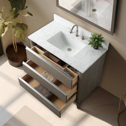 Mobile bagno Vanity Art con lavabo in ceramica e piano in marmo ingegnerizzato