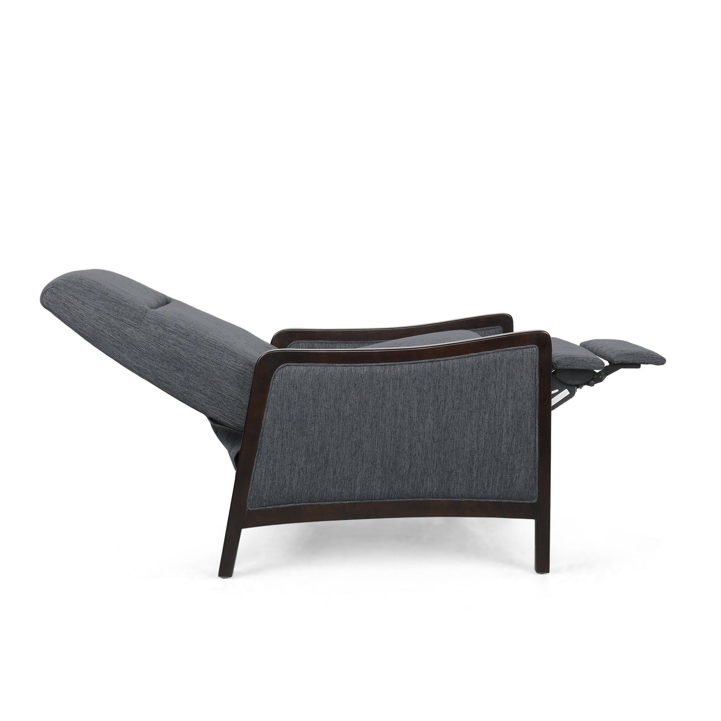 Poltrona reclinabile imbottita contemporanea Veatch Pushback di Christopher Knight Home