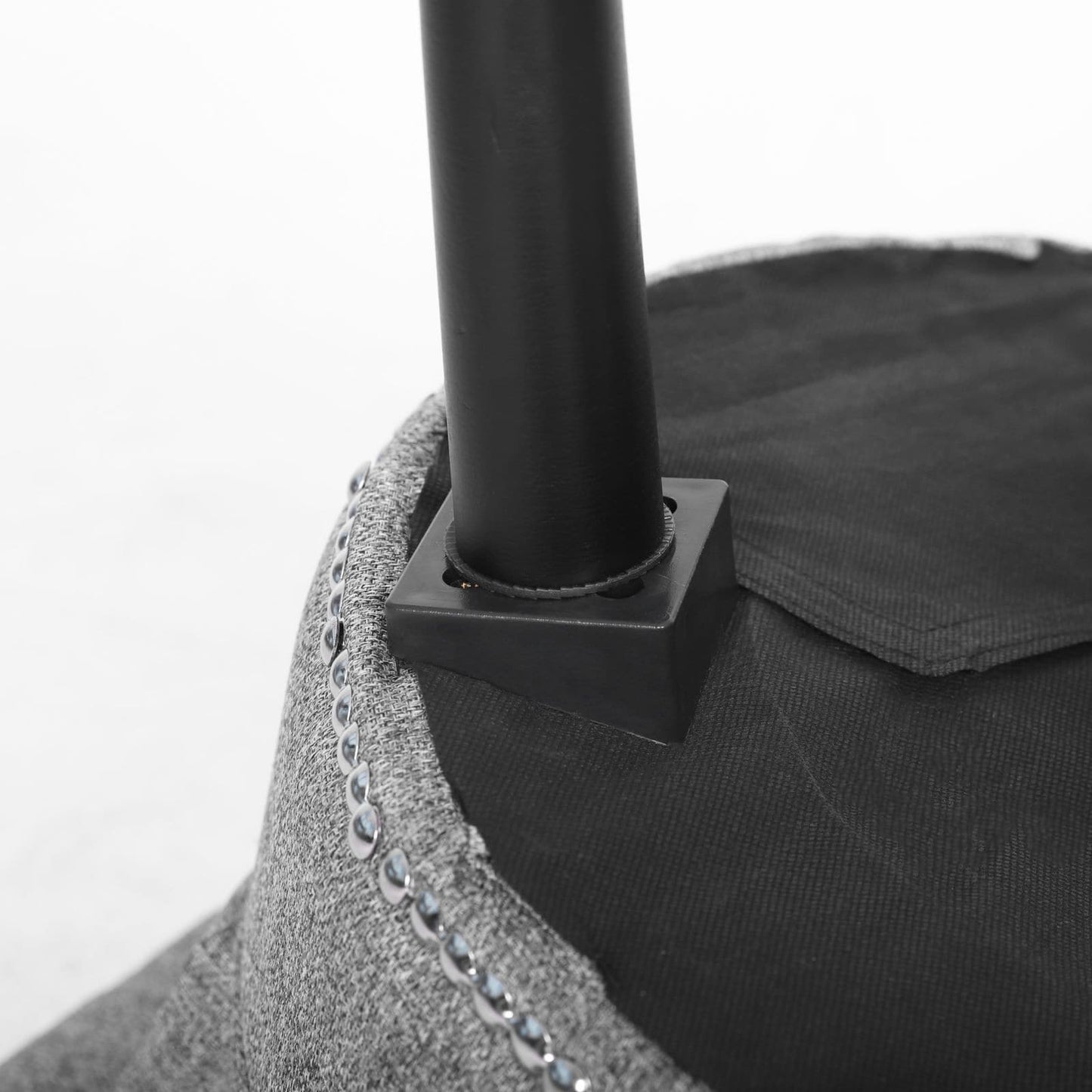 Sedia da trucco VEIKOUS con schienale basso e gambe in legno - 17,3 x 15,7 x 25,1