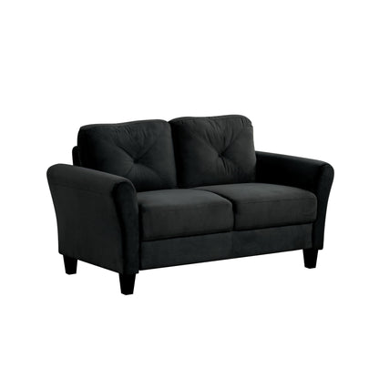 Divano componibile a 2 posti in velluto con cuscini staccabili