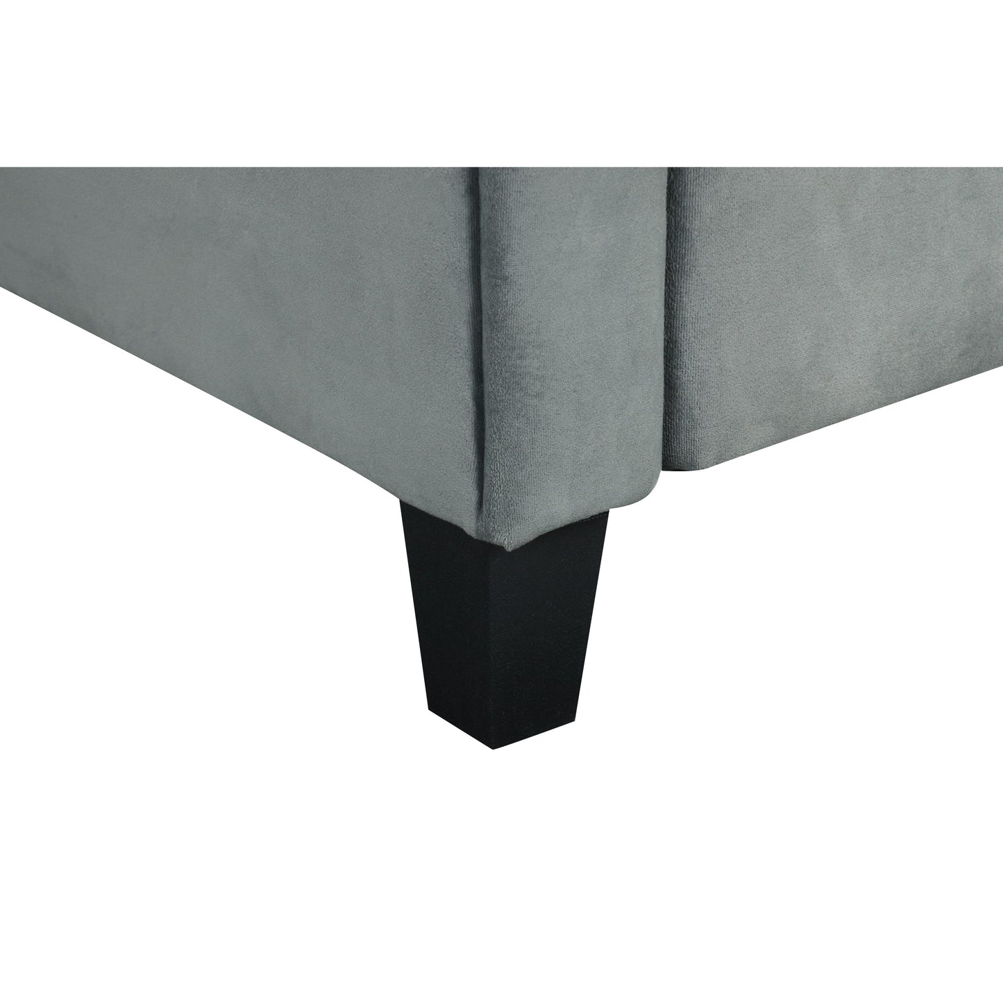 Divano componibile a 2 posti in velluto con cuscini staccabili