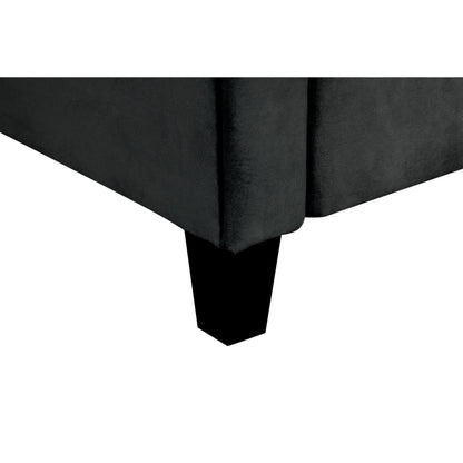 Divano componibile a 3 posti in velluto con cuscini in memory foam