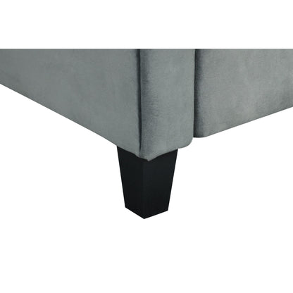 Divano componibile a 3 posti in velluto con cuscini in memory foam