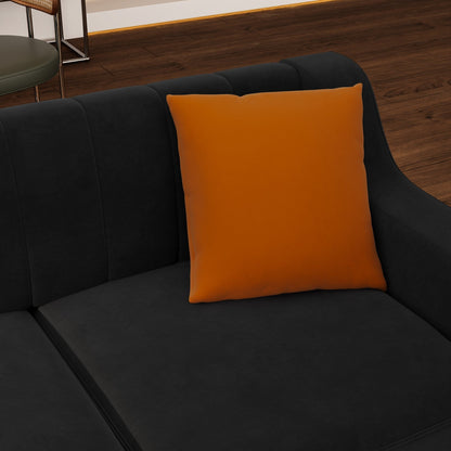 Divano a 3 posti in velluto con dettagli dorati