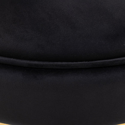 Poltrona girevole a 360° in velluto con cuscino di seduta, poltrona imbottita a botte con base in acciaio inossidabile, sedia da soggiorno