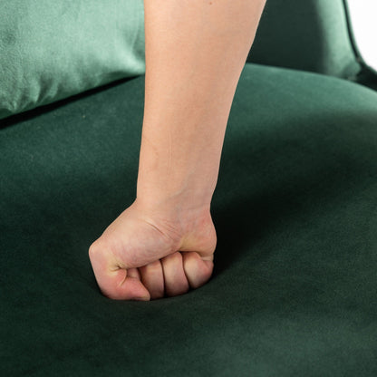 Poltrona girevole a 360° in velluto con cuscino di seduta, poltrona imbottita a botte con base in acciaio inossidabile, sedia da soggiorno