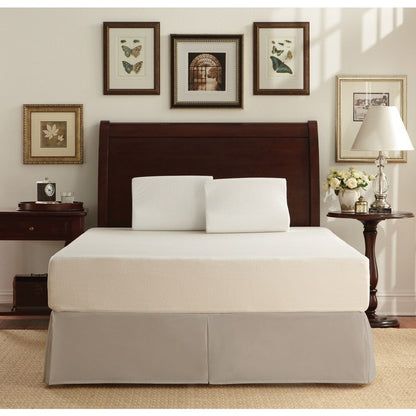 WHITE by Sarah Peyton - Materasso e cuscino in memory foam king-size con supporto tradizionale in peluche da 10 pollici