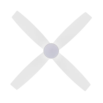 Ventilatore da soffitto a filo WINGBO da 44/52 pollici con luci e telecomando, 4 pale reversibili