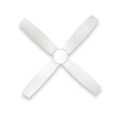 Ventilatore da soffitto a filo WINGBO da 44/52 pollici con luci e telecomando, 4 pale reversibili