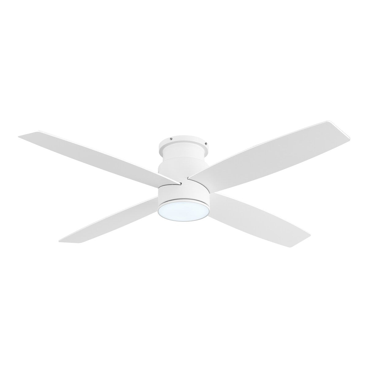 Ventilatore da soffitto a filo WINGBO da 44/52 pollici con luci e telecomando, 4 pale reversibili