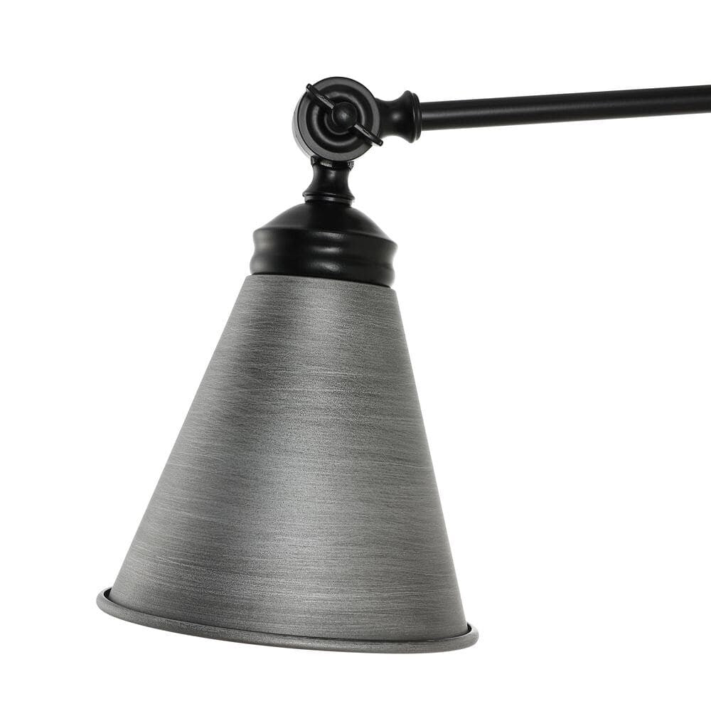 Applique da parete industriale WINGBO con braccio girevole e paralume in metallo, confezione da 2...