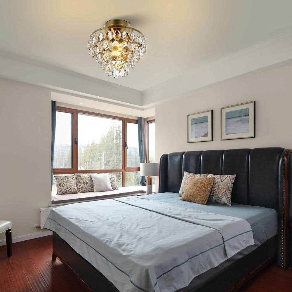 WINGBO Piccola plafoniera in cristallo da soffitto Mini semi-incasso... - N/A