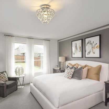 WINGBO Piccola plafoniera in cristallo da soffitto Mini semi-incasso... - N/A