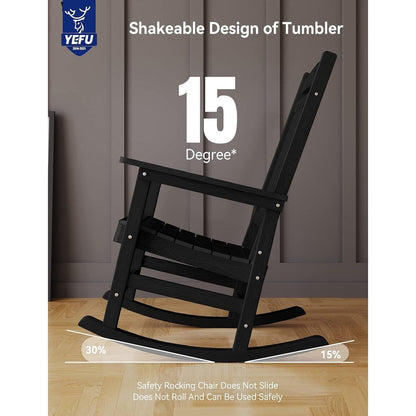 Sedia a dondolo da esterno WINSOON adatta a tutte le stagioni, set da 2