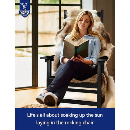 Sedia a dondolo da esterno WINSOON adatta a tutte le stagioni, set da 2