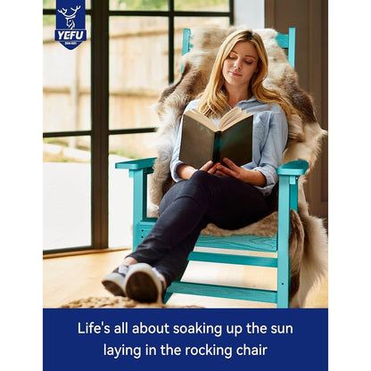 Sedia a dondolo da esterno WINSOON adatta a tutte le stagioni, set da 2