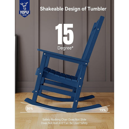 Sedia a dondolo da esterno WINSOON adatta a tutte le stagioni, set da 2