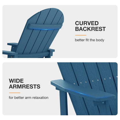 Sedia a dondolo da esterno WINSOON adatta a tutte le stagioni, set da 2