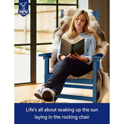 Sedia a dondolo da esterno WINSOON adatta a tutte le stagioni, set da 2