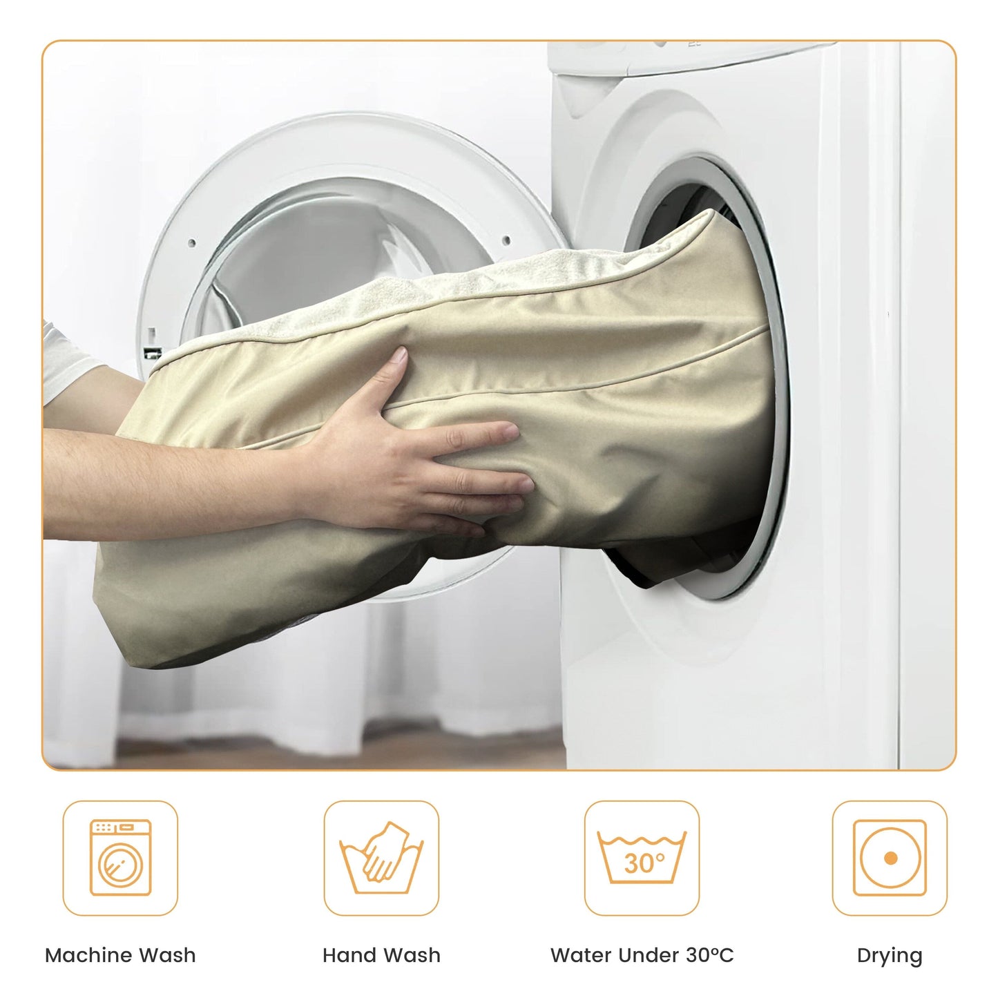 WOWMAX Letto ortopedico impermeabile in schiuma per cani di grossa taglia