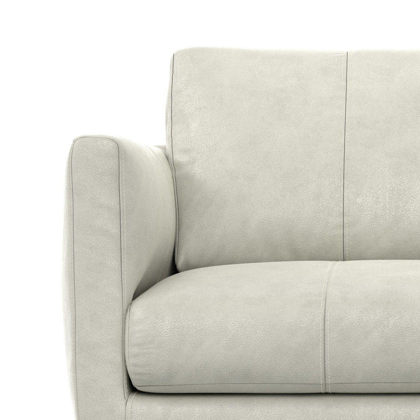 Divano a due posti in vera pelle WYNDENHALL Danbury da 60 pollici di larghezza