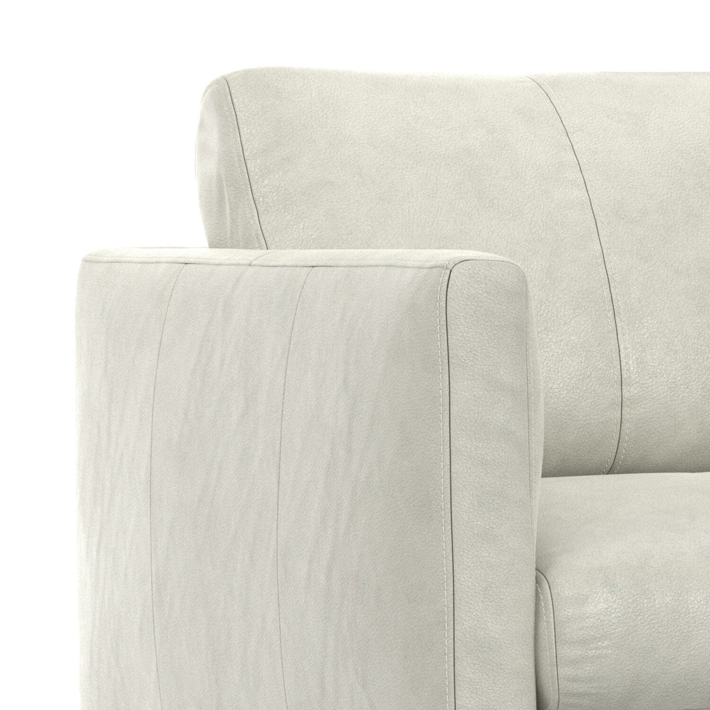 Divano a due posti in vera pelle WYNDENHALL Danbury da 60 pollici di larghezza