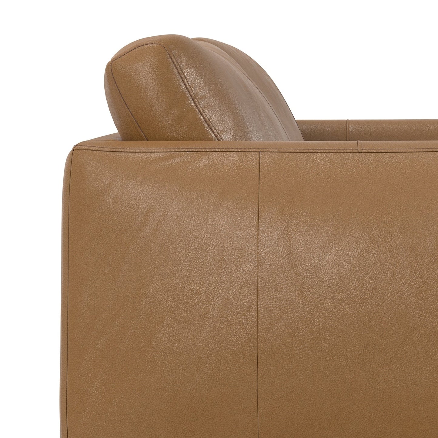 Divano moderno WYNDENHALL Danbury Mid-Century da 81 pollici in vera pelle